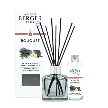 Difuzor parfum camera Maison Berger Ice Cube cu parfum Splendeur Vanillee 100ml