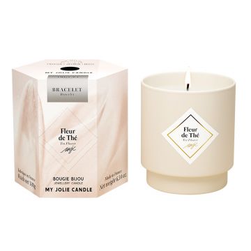 Lumanare parfumata My Jolie Candle Les Surprenantes Tea Flower 180g + bratara argintie surpriza