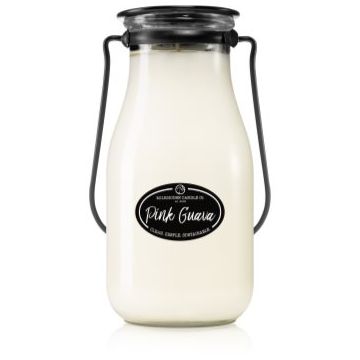 Milkhouse Candle Co. Creamery Pink Guava lumânare parfumată Milkbottle
