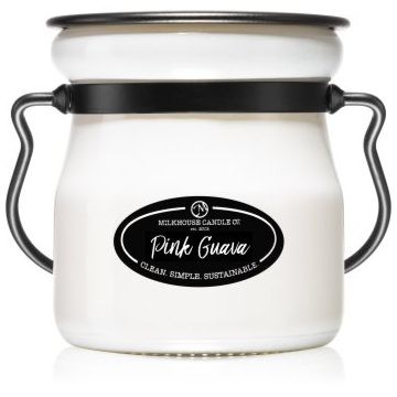 Milkhouse Candle Co. Pink Guava lumânare parfumată Cream Jar