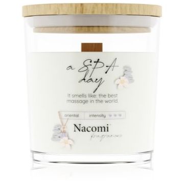 Nacomi Soy Candle Home Fragrances lumânare parfumată cu fitil din lemn