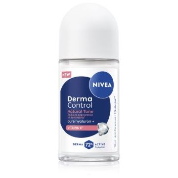 NIVEA Derma Control Natural Tone deodorant roll-on antiperspirant impotriva petelor intunecate