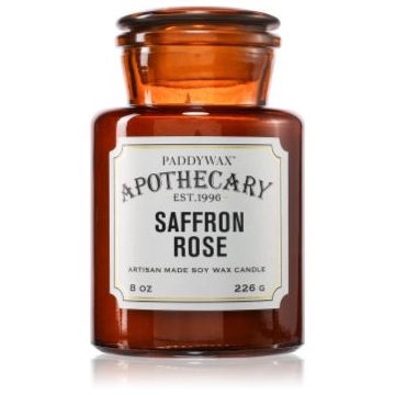Paddywax Apothecary Saffron Rose lumânare parfumată