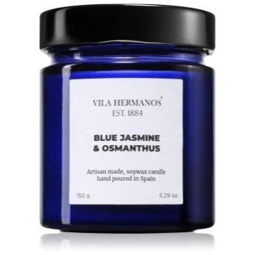 Vila Hermanos Apothecary Cobalt Blue Blue Jasmine & Osmanthus lumânare parfumată
