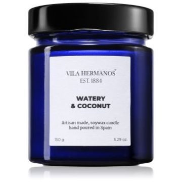 Vila Hermanos Apothecary Cobalt Blue Watery & Coconut lumânare parfumată