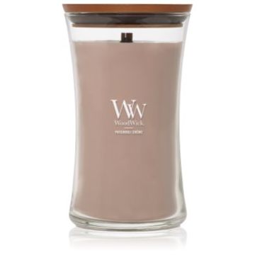 Woodwick Patchouli Créme lumânare parfumată cu fitil din lemn