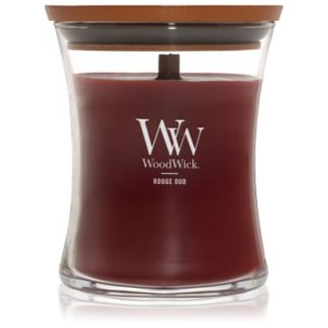 Woodwick Rouge Oud lumânare parfumată cu fitil din lemn
