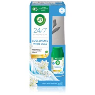 Air Wick Freshmatic Cool Linen & White Lilac odorizant de aer automat cu reîncărcare