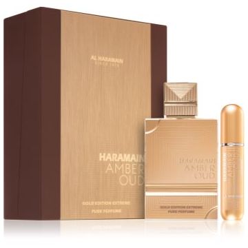 Al Haramain Amber Oud Gold Edition Extreme set cadou unisex Al Haramain Amber Oud Gold Edition Extreme set cadou unisex