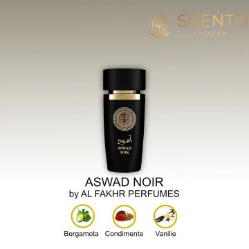 Apa de Parfum Aswad Noir, Al Fakhr Perfumes, Barbati - 100ml