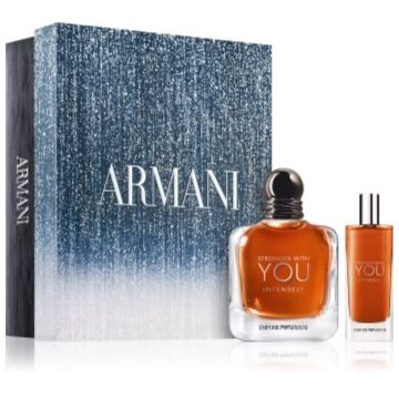 Armani Emporio Stronger With You Intensely set cadou pentru bărbați