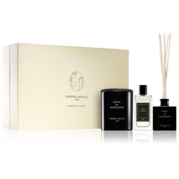 Cereria Mollá Boutique Basil & Mandarin set cadou