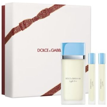Dolce&Gabbana Light Blue EDT Trio Gift Set set cadou pentru femei
