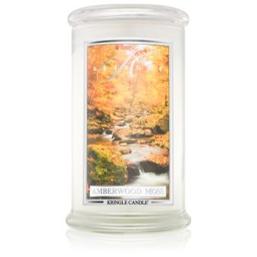 Kringle Candle Amberwood Moss lumânare parfumată