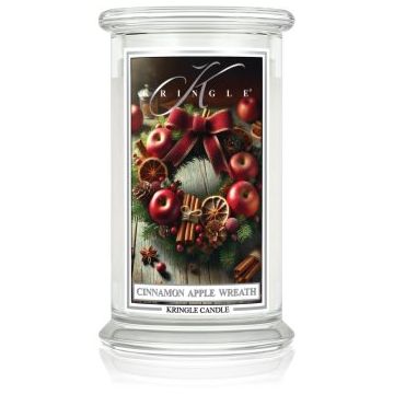 Kringle Candle Cinnamon Apple Wreath lumânare parfumată
