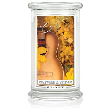 Kringle Candle Rosewood & Vetiver lumânare parfumată