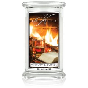 Kringle Candle Whiskey & Embers lumânare parfumată