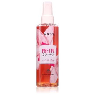 La Rive Pretty Flowers Body & Hair Mist spray parfumat pentru corp și păr pentru femei