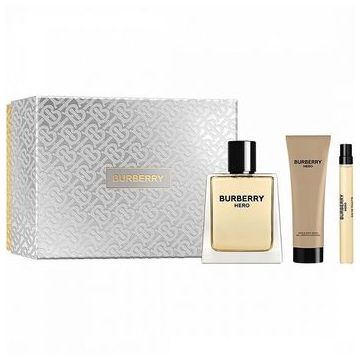 Set Apa de Toaleta Burberry Hero 100 ml + 10 ml + 75 ml Gel de dus, Barbati,