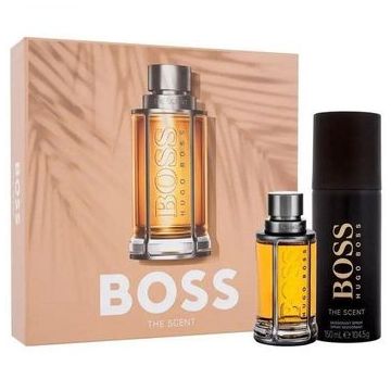 Set Apa de Toaleta Hugo Boss The Scent 50 ml + 150 ml Deodorant Spray, Barbati