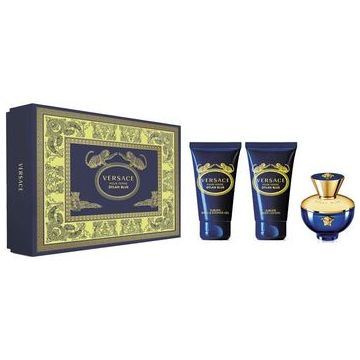 Set cadou Versace Dylan Blue pour Femme, Apa de Parfum, 50 ml + Lotiune de corp, 50 ml + Gel de dus, 50 ml