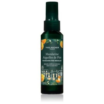 Yves Rocher Mandarin Pine Needles spray parfumat pentru corp și păr