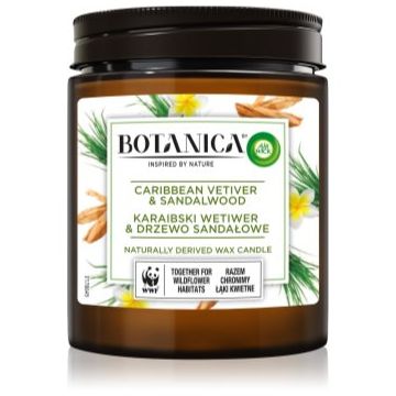 Air Wick Botanica Caribbean Vetiver & Sandalwood lumânare parfumată