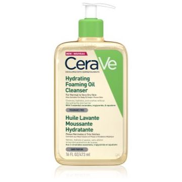 CeraVe Cleansers Hydrating Foaming Oil Cleanser ulei de curatare cu efect de hidratare