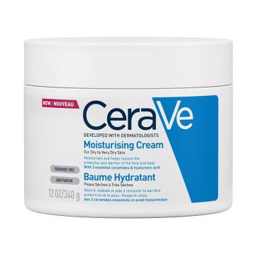 Crema hidratanta pentru fata si corp CeraVe pentru piele uscata si foarte uscata (Concentratie: Crema, Gramaj: 454 g) Crema hidratanta pentru fata si corp CeraVe pentru piele uscata si foarte uscata (Concentratie: Crema, Gramaj: 454 g)