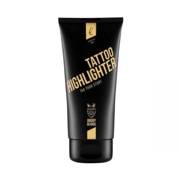 Crema pentru tatuaje Angry Beards Tattoo Hightlighter Travis Ink, 75 ml