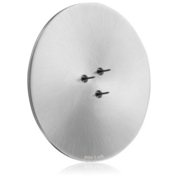 ester & erik accessories candle plates sfeșnic pentru lumânări parfumate matt silver