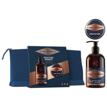 Gillette King C. Perfect Beard Regimen Kit set cadou pentru barbati