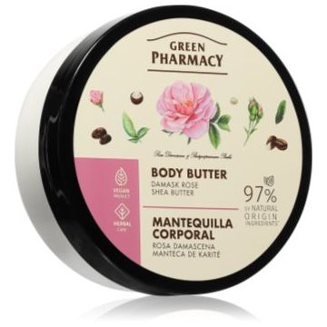 Green Pharmacy Damask Rose & Shea Butter Body Butter unt de corp intens hidratant