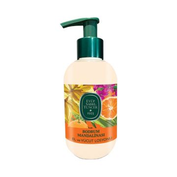 Lotiune de maini si de corp cu ulei de masline Bodrum Mandarin Eyup Sabri Tuncer, 280 ML Lotiune de maini si de corp cu ulei de masline Bodrum Mandarin Eyup Sabri Tuncer, 280 ML