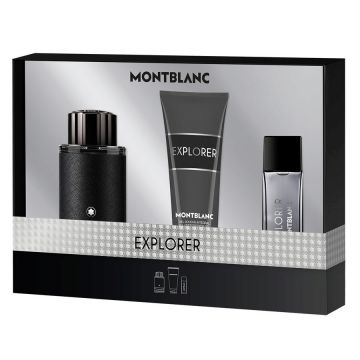 Mont Blanc Explorer, Barbati, Apa de Parfum, 100 ml Apa de Parfum + 100 ml Gel de dus + 15 ml Apa de Parfum Mont Blanc Explorer, Barbati, Apa de Parfum, 100 ml Apa de Parfum + 100 ml Gel de dus + 15 ml Apa de Parfum