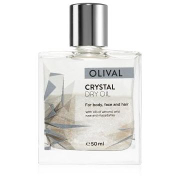 Olival Crystal Dry Oil ulei uscat multifuncțional cu sclipici pentru față, corp și păr