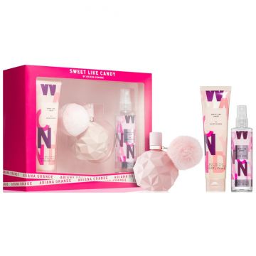 Set cadou Ariana Grande Sweet Like Candy, Femei Apa de Parfum, 100 ml + Lotiune de corp, 100 ml + Body Mist, 125 ml Set cadou Ariana Grande Sweet Like Candy, Femei Apa de Parfum, 100 ml + Lotiune de corp, 100 ml + Body Mist, 125 ml