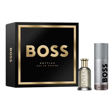 Set cadou Boss Bottled, Barbati, Apa de Parfum, 50 ml + Deodorant spray, 150 ml Set cadou Boss Bottled, Barbati, Apa de Parfum, 50 ml + Deodorant spray, 150 ml