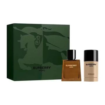 Set cadou Burberry Hero Barbati, Apa de Parfum, 50 ml + Deostick, 75 ml Set cadou Burberry Hero Barbati, Apa de Parfum, 50 ml + Deostick, 75 ml