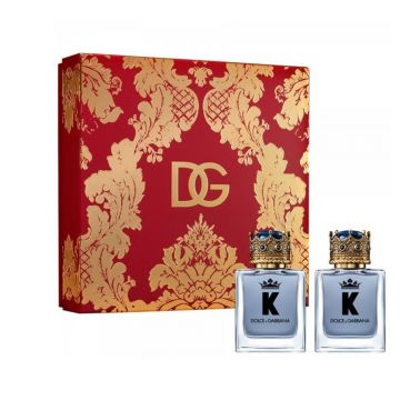 Set cadou D&G K by Dolce&Gabbana, Barbati, Apa de Toaleta, 2 x 50 ml Set cadou D&G K by Dolce&Gabbana, Barbati, Apa de Toaleta, 2 x 50 ml