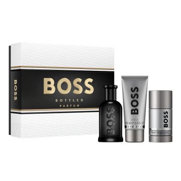 Set cadou Hugo Boss, Boss Bottled, Barbati, Parfum 100 ml + Gel de dus 100 ml + Deodorant stick, 75 ml Set cadou Hugo Boss, Boss Bottled, Barbati, Parfum 100 ml + Gel de dus 100 ml + Deodorant stick, 75 ml