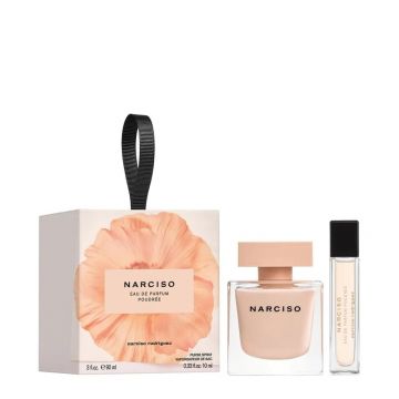 Set cadou Narciso Poudree, Femei, Apa de Parfum 90 ml + 10 ml Set cadou Narciso Poudree, Femei, Apa de Parfum 90 ml + 10 ml