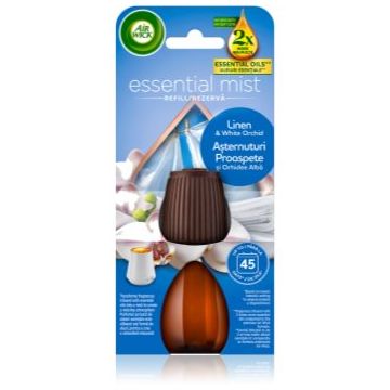 Air Wick Essential Oils Linen & White Orchid reumplere în aroma difuzoarelor