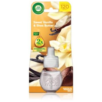 Air Wick Essential Oils Sweet Vanilla & Shea Butter rezervă pentru difuzorul electric