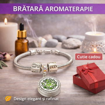 Bratara aromaterapie, tip difuzor pentru uleiuri esentiale V30