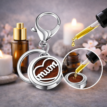 Breloc aromaterapie, difuzor pentru uleiuri esentiale V29