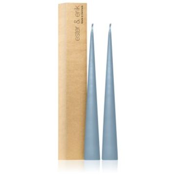 ester & erik cone candles dusty blue (no. 83) lumanare