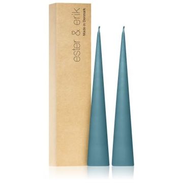 ester & erik cone candles steel blue (no. 64) lumanare