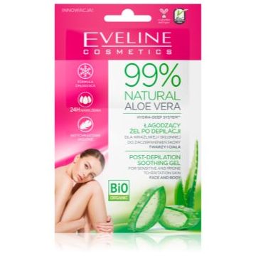 Eveline Cosmetics 99% Natural Aloe Vera gel calmant dupa epilare