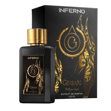 Extract parfum unisex, Ginsari Inferno, Oriental  Vanilat, 100 ml